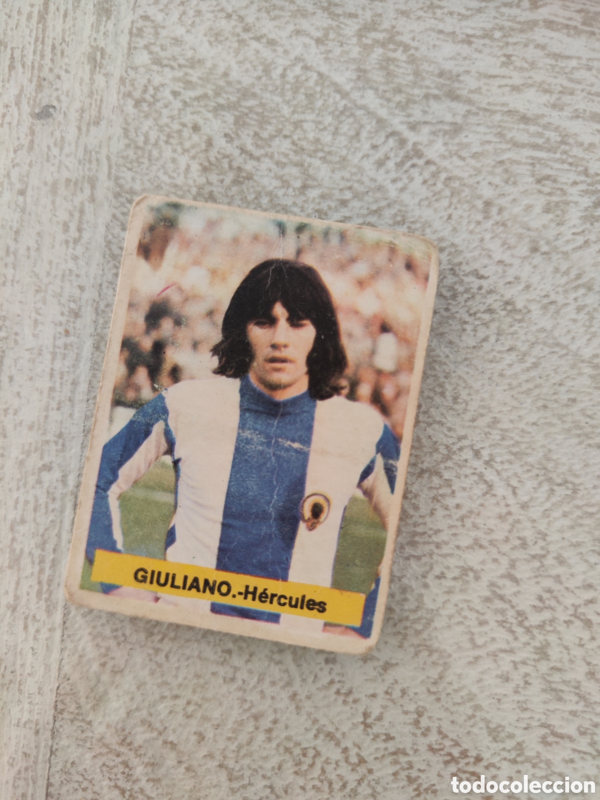 Football Stickers: Fini 75 76 sin pegar dep&oacute;sito MA H&eacute;rcules Giuliano LEER