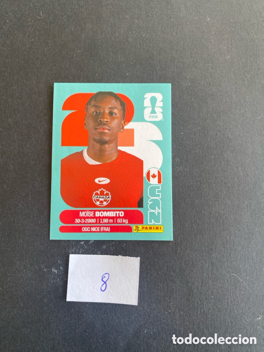 Fu&szlig;ball-Sticker: Cromo Canada Mundial 26 N* 8 nuevo