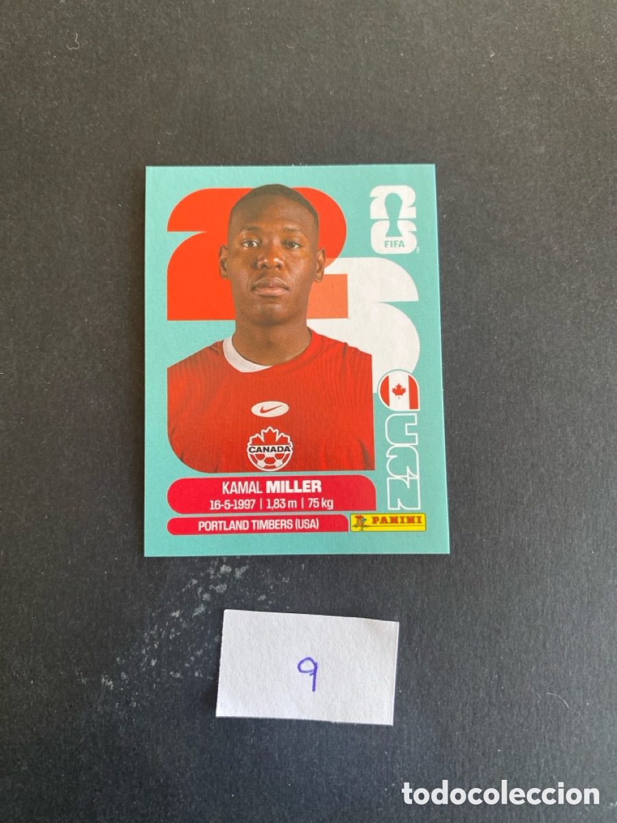 Fu&szlig;ball-Sticker: Cromo Canada Mundial 26 N* 9 nuevo