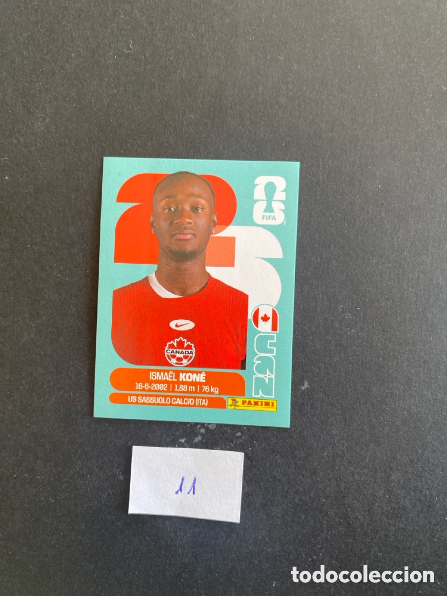 Cromos de F&uacute;tbol: Cromo Canada Mundial 26 N* 11 nuevo
