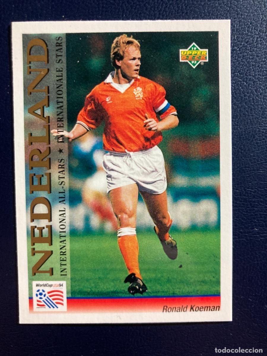 Cromos de F&uacute;tbol: 105 RONALD KOEMAN HOLANDA UPPER DECK WORLD CUP USA 94 MUNDIAL 1994