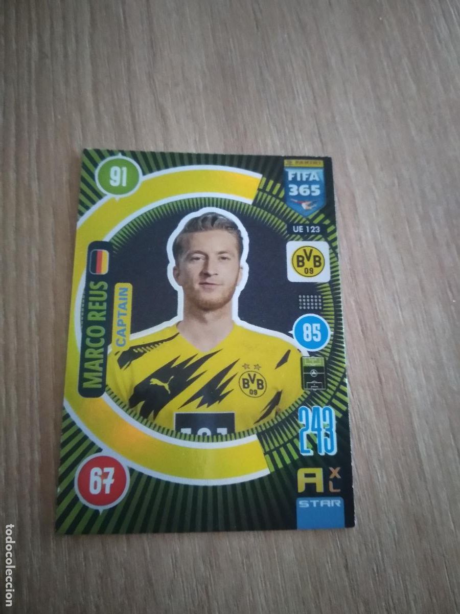 Cromos de F&uacute;tbol: UE 123 MARCO REUS BORUSSIA DORTMUND CROMO FUTBOL PANINI ADRENALYN 20-21 FIFA 365 2020-2021