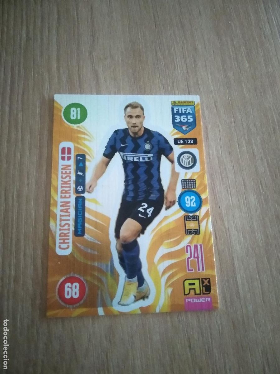 Cromos de F&uacute;tbol: UE 128 ERIKSEN INTER MILAN CROMO FUTBOL PANINI ADRENALYN 20-21 FIFA 365 2020-2021