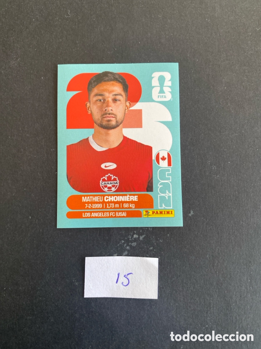 Cromos de F&uacute;tbol: Cromo Canada Mundial 26 N* 15 nuevo
