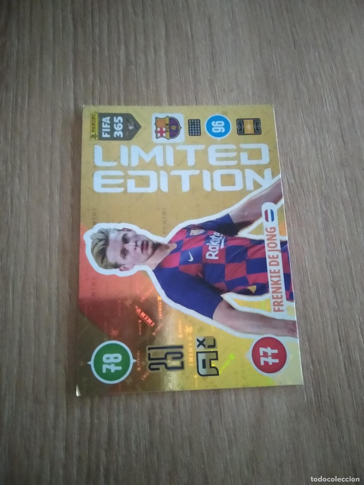Cromos de F&uacute;tbol: DE JONG BARCELONA BAR&Ccedil;A EDICION LIMITADA CROMO FUTBOL PANINI ADRENALYN 20-21 FIFA 365 2020-2021