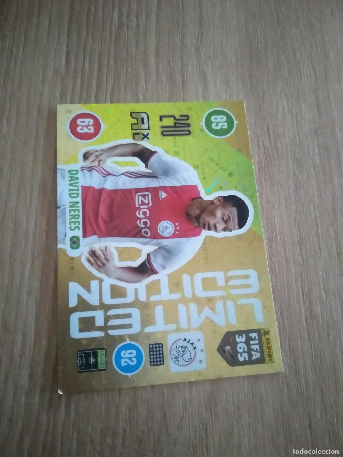 Cromos de F&uacute;tbol: DAVID NERES AJAX MANCHESTER EDICION LIMITADA CROMO FUTBOL PANINI ADRENALYN 20-21 FIFA 365 2020-2021