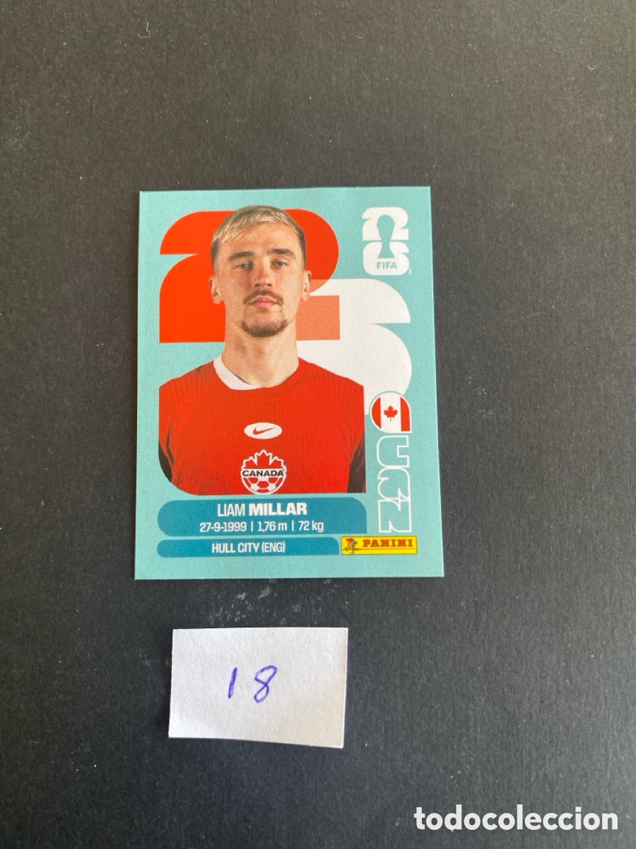 Cromos de F&uacute;tbol: Cromo Canada Mundial 26 N* 18 nuevo