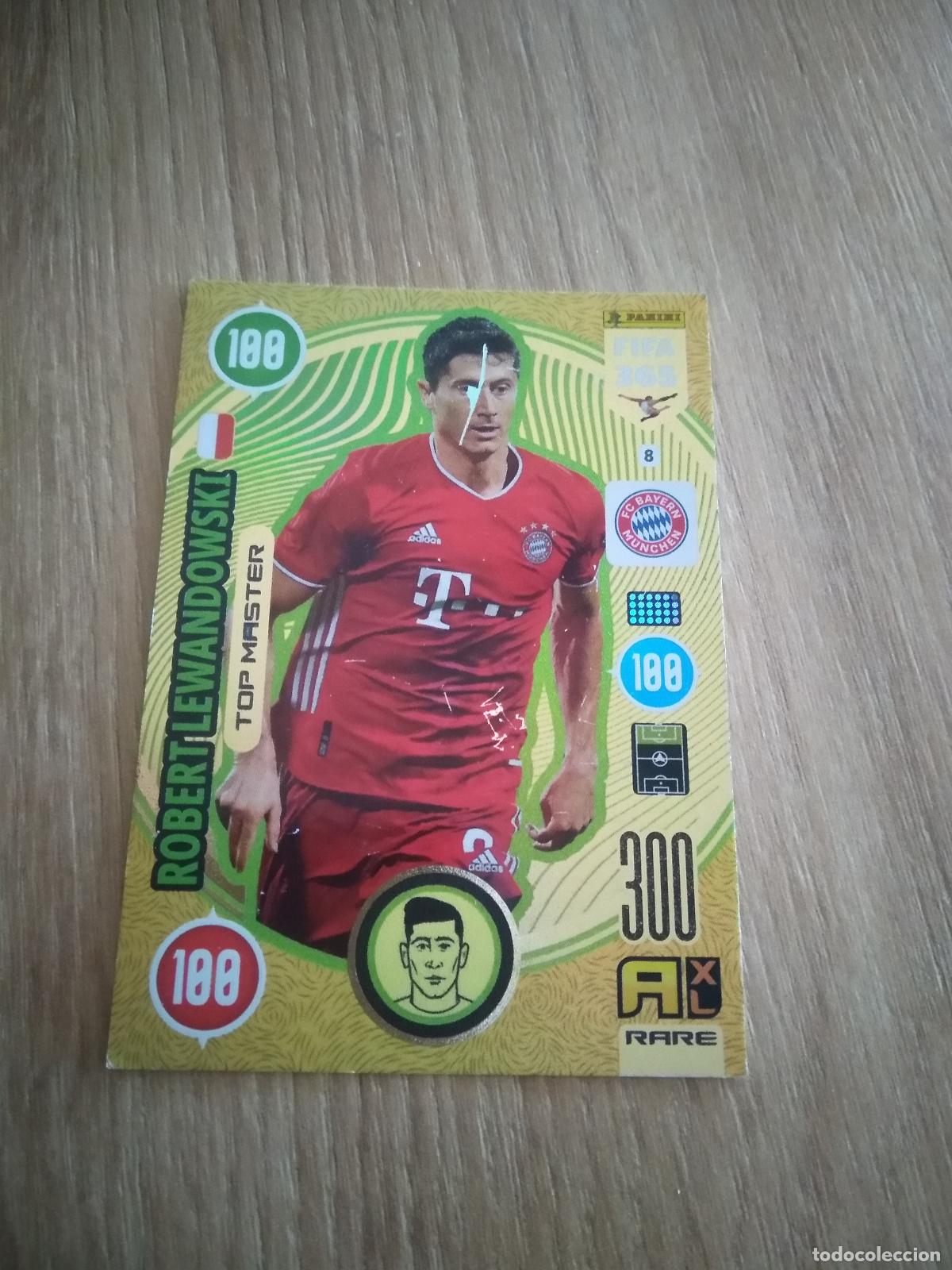 Cromos de F&uacute;tbol: 8 LEWANDOWSKI BAYERN MUNICH TOP MASTER CROMO FUTBOL PANINI ADRENALYN 20-21 FIFA 365 2020-2021