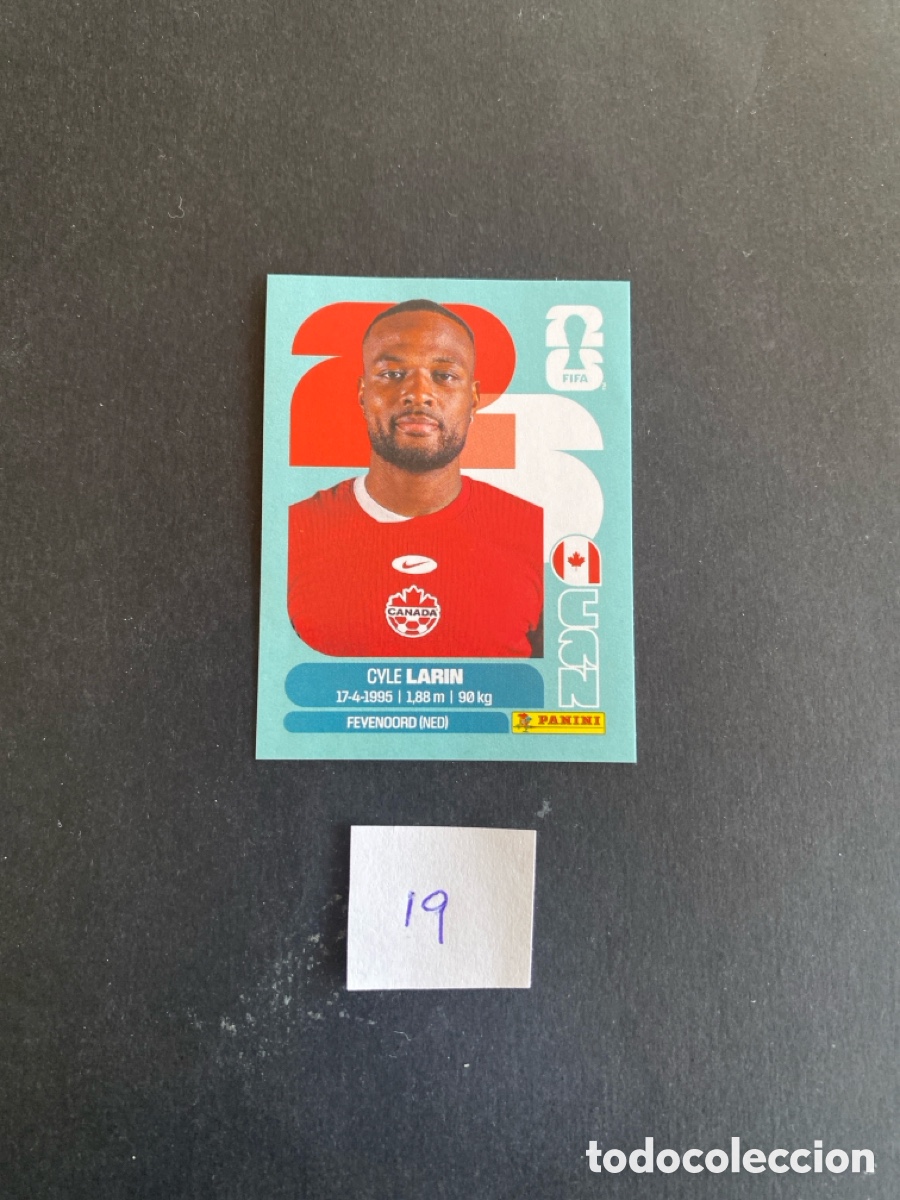 Cromos de F&uacute;tbol: Cromo Canada Mundial 26 N* 19 nuevo