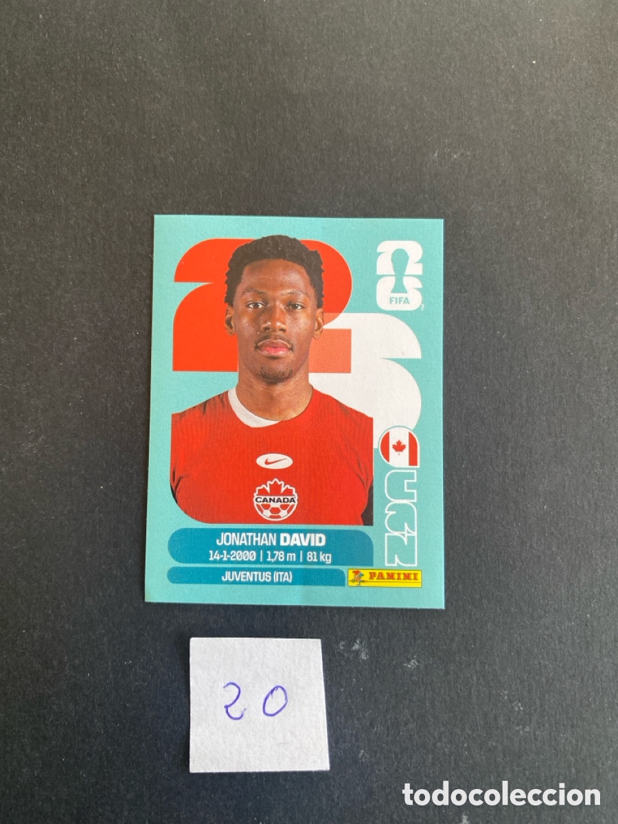 Cromos de F&uacute;tbol: Cromo Canada Mundial 26 N* 20 nuevo