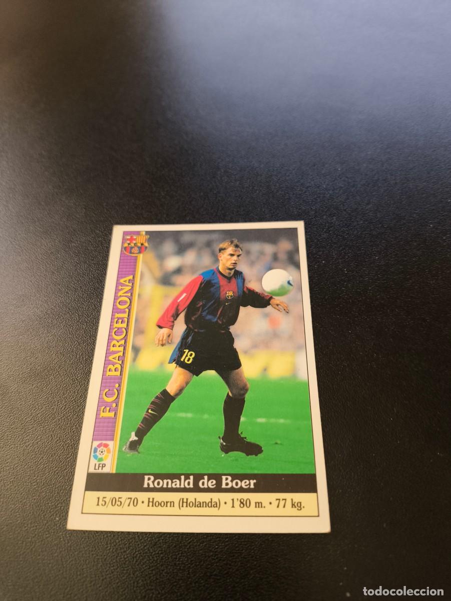 Football Stickers: 12 Ronald de Boer BARCELONA MUNDICROMO FICHAS LIGA 1999 2000 99 00 NO PANINI ESTE