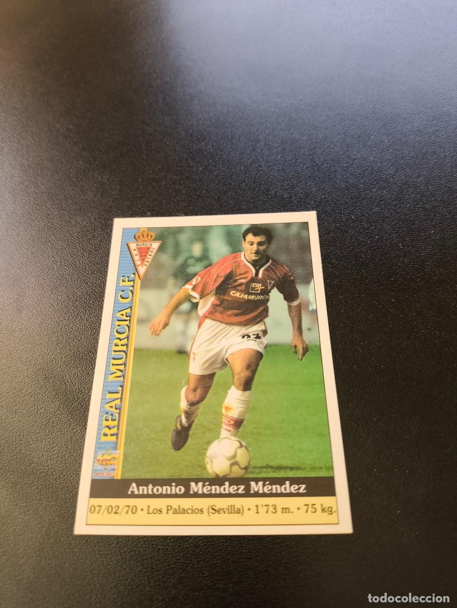Fu&szlig;ball-Sticker: 16 MENDEZ II MURCIA MUY DIFICIL MUNDICROMO FICHAS LIGA 1999 2000 99 00 NO PANINI ESTE