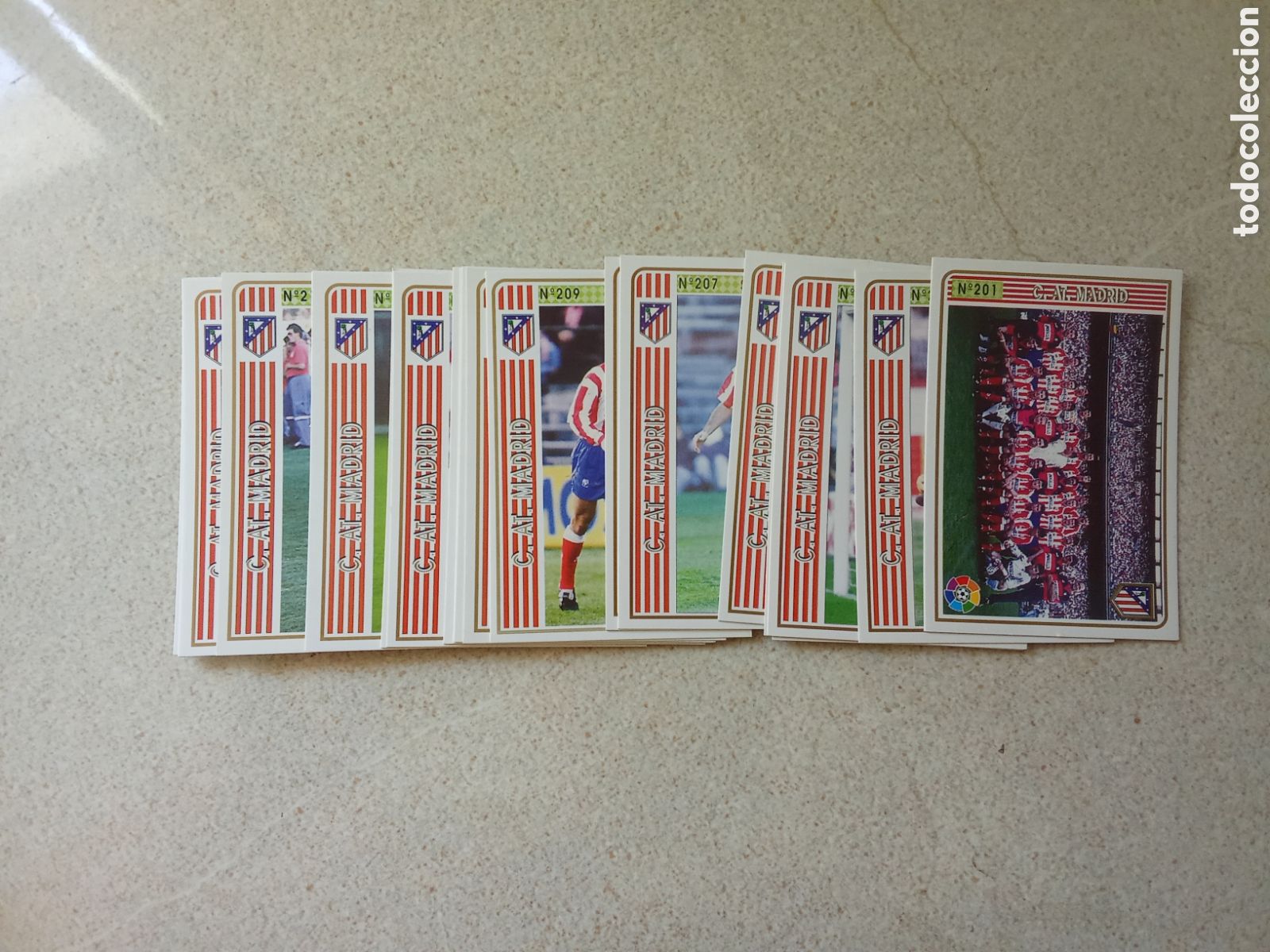Fu&szlig;ball-Sticker: 20 CROMOS DIFERENTES AT. MADRID MUNDICROMO 1994 1995 94-95 PLANTILLA COMPLETA