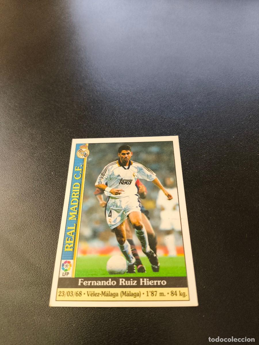 Cromos de F&uacute;tbol: 25 Fernando Hierro REAL MADRID MUNDICROMO FICHAS LIGA 1999 2000 99 00 NO PANINI ESTE