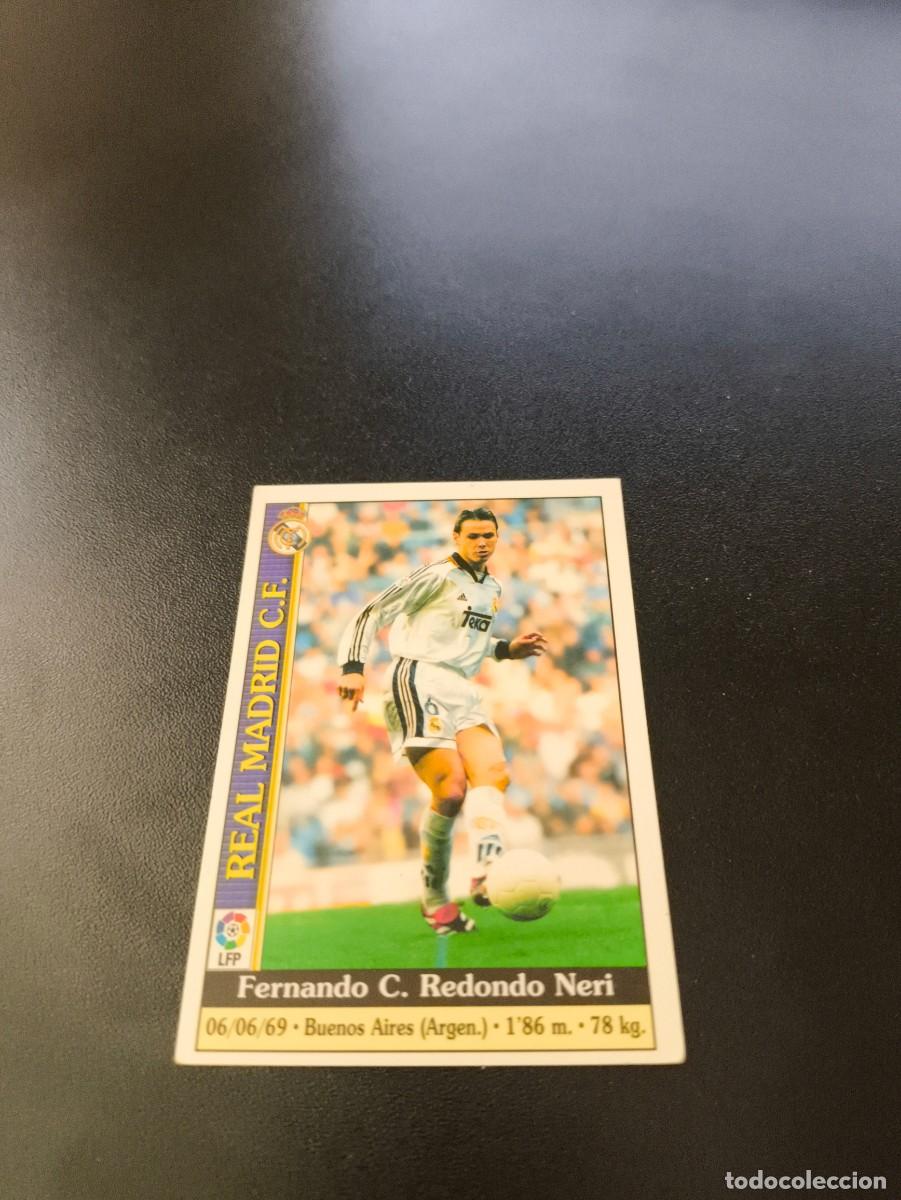 Cromos de F&uacute;tbol: 27 Redondo REAL MADRID MUNDICROMO FICHAS LIGA 1999 2000 99 00 NO PANINI ESTE