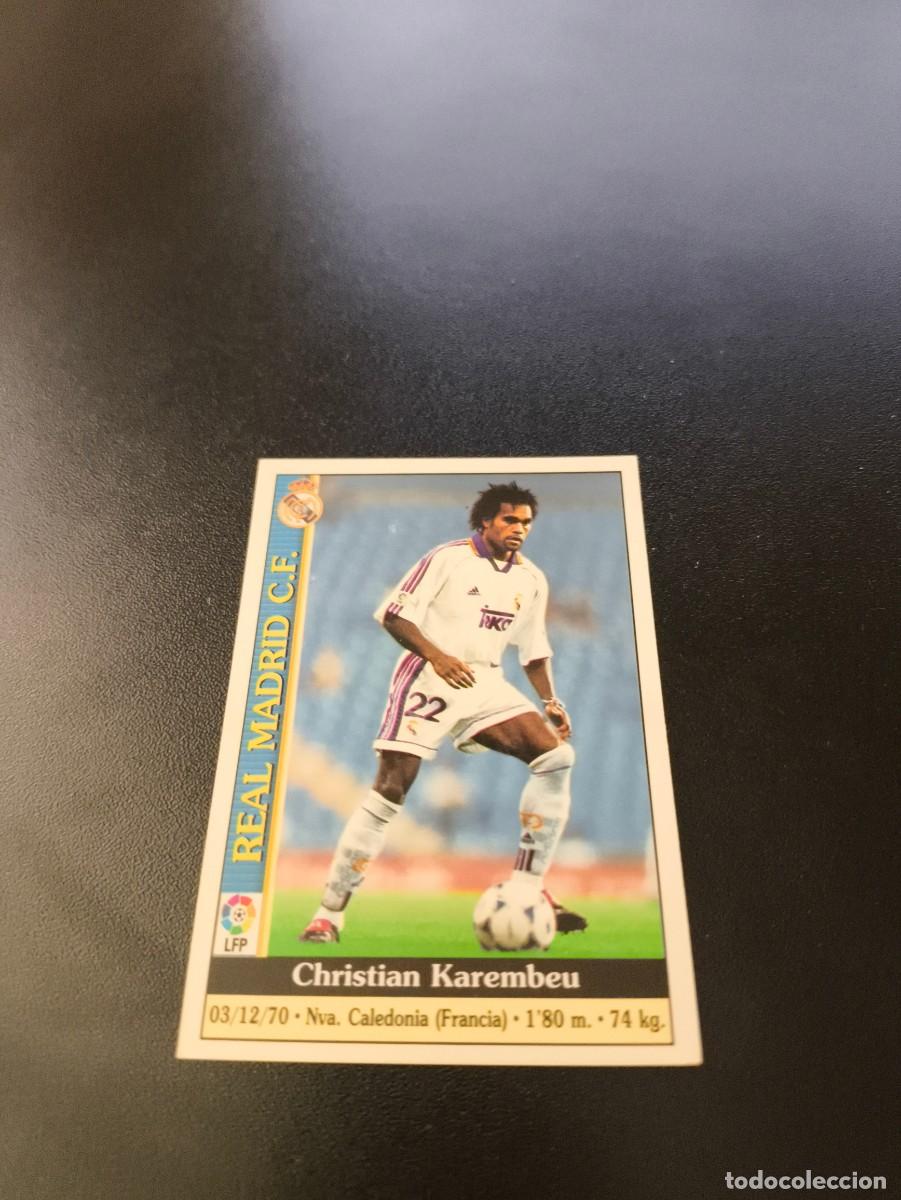 Cromos de F&uacute;tbol: 29 Karembeu REAL MADRID MUNDICROMO FICHAS LIGA 1999 2000 99 00 NO PANINI ESTE