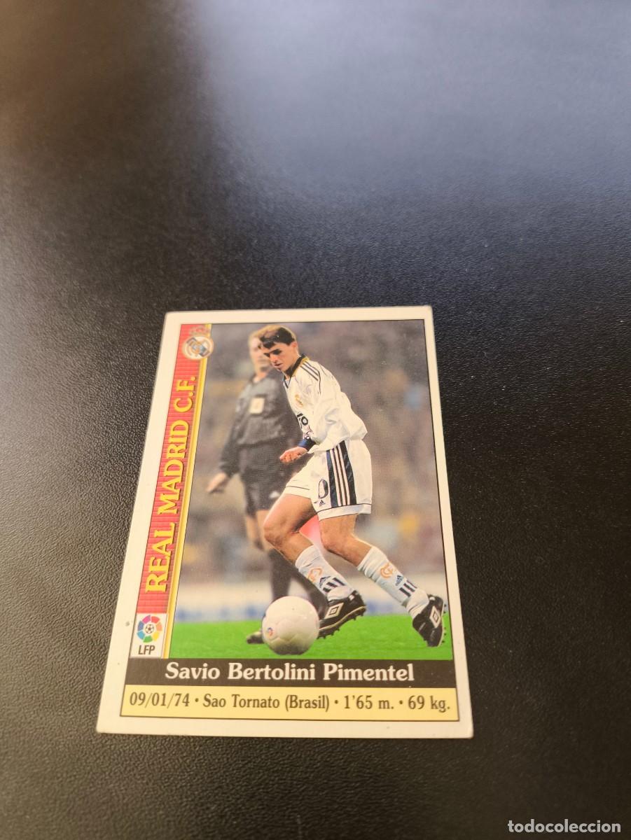 Cromos de F&uacute;tbol: 36 Savio REAL MADRID MUNDICROMO FICHAS LIGA 1999 2000 99 00 NO PANINI ESTE