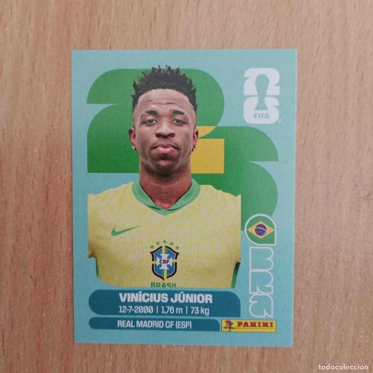Cromos de F&uacute;tbol: VIN&Iacute;CIUS J&Uacute;NIOR , BRASIL , STICKER CROMO N&ordm; BRA 14 , FIFA WORLD CUP 2026 - PANINI - A&Ntilde;O 2026.