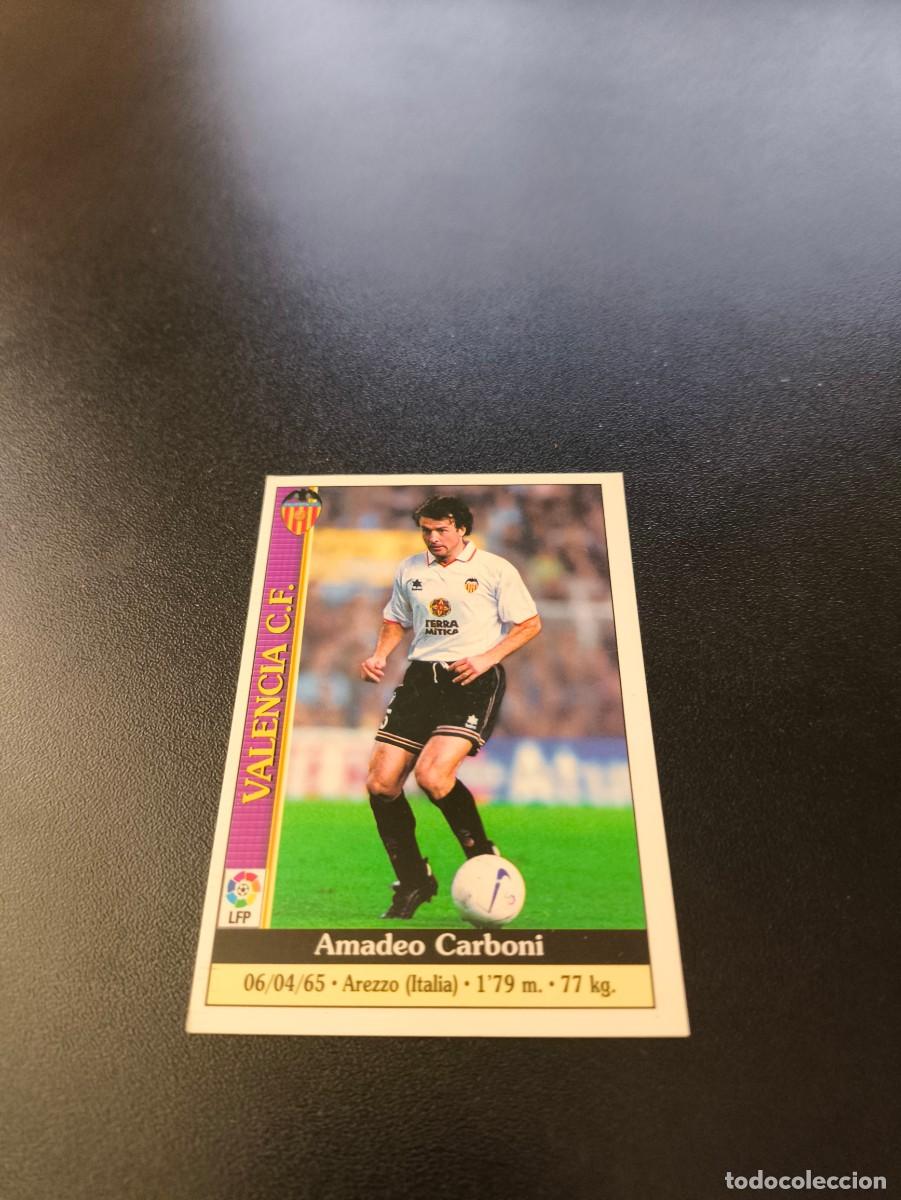 Cromos de F&uacute;tbol: 62 Carboni VALENCIA MUNDICROMO FICHAS LIGA 1999 2000 99 00 NO PANINI ESTE