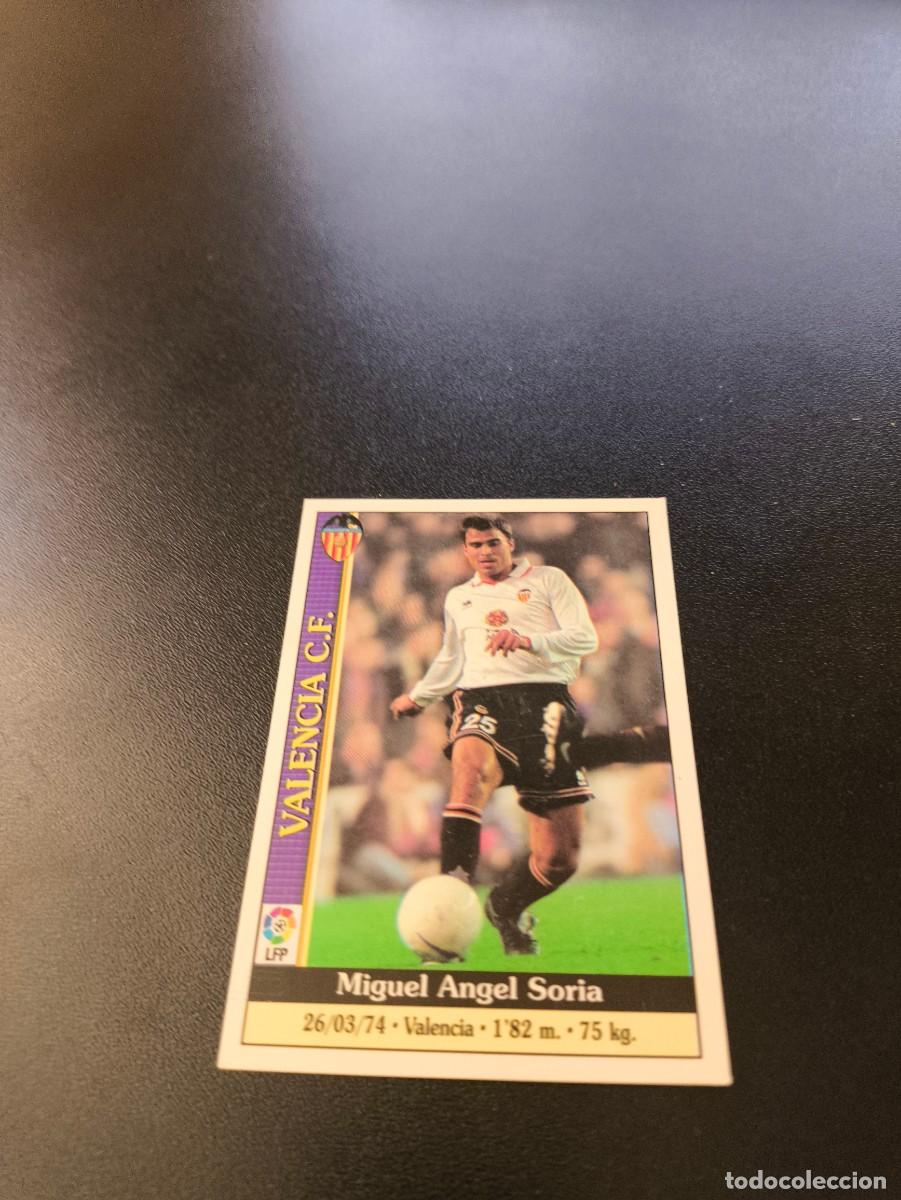 Cromos de F&uacute;tbol: 63 Soria VALENCIA MUNDICROMO FICHAS LIGA 1999 2000 99 00 NO PANINI ESTE