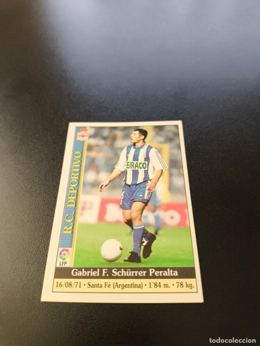 Cromos de F&uacute;tbol: 97 Schurrer DEPORTIVO DE LA CORU&Ntilde;A MUNDICROMO FICHAS LIGA 1999 2000 99 00 NO PANINI ESTE