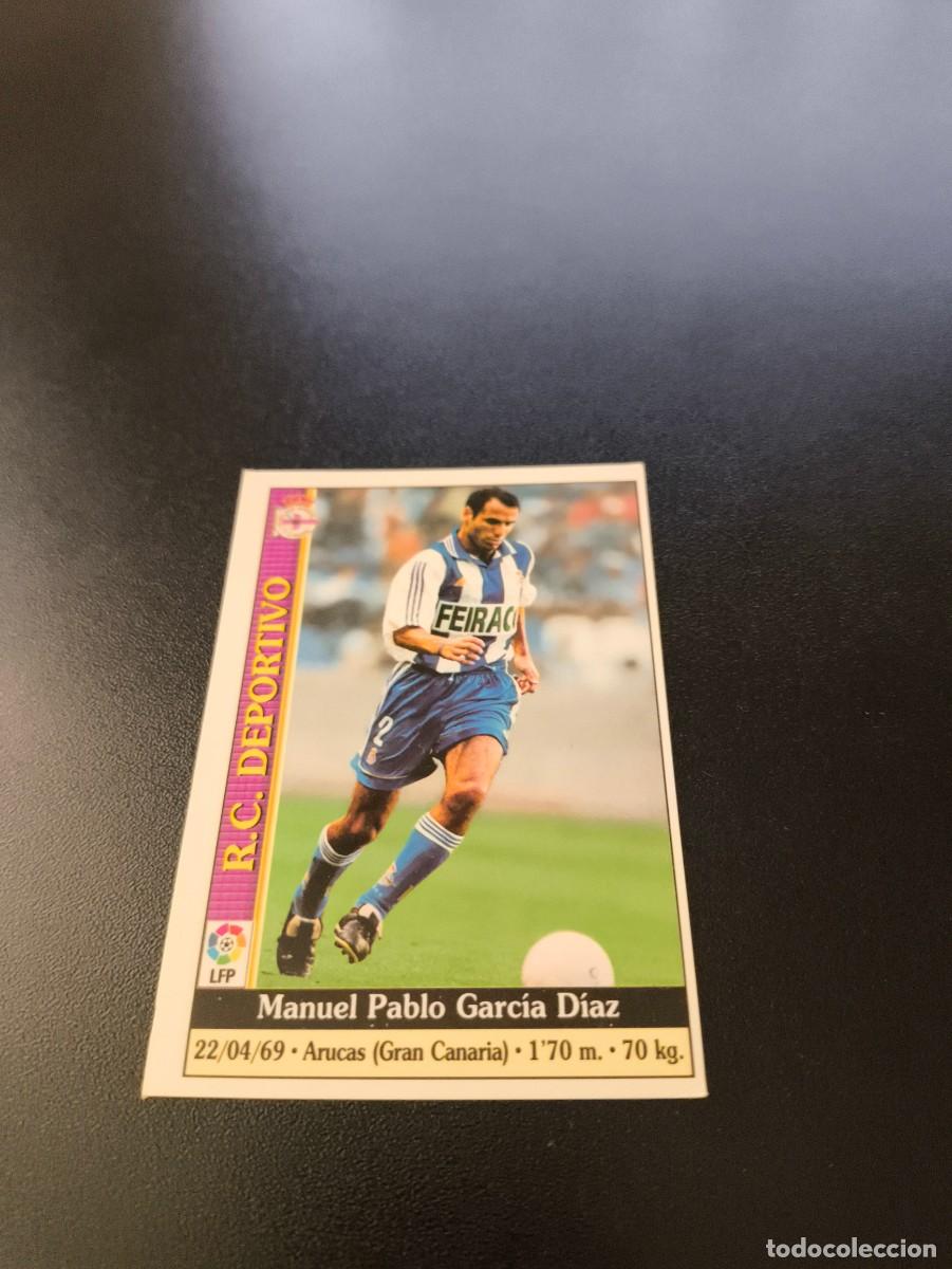 Cromos de F&uacute;tbol: 98 Manuel Pablo DEPORTIVO DE LA CORU&Ntilde;A MUNDICROMO FICHAS LIGA 1999 2000 99 00 NO PANINI ESTE