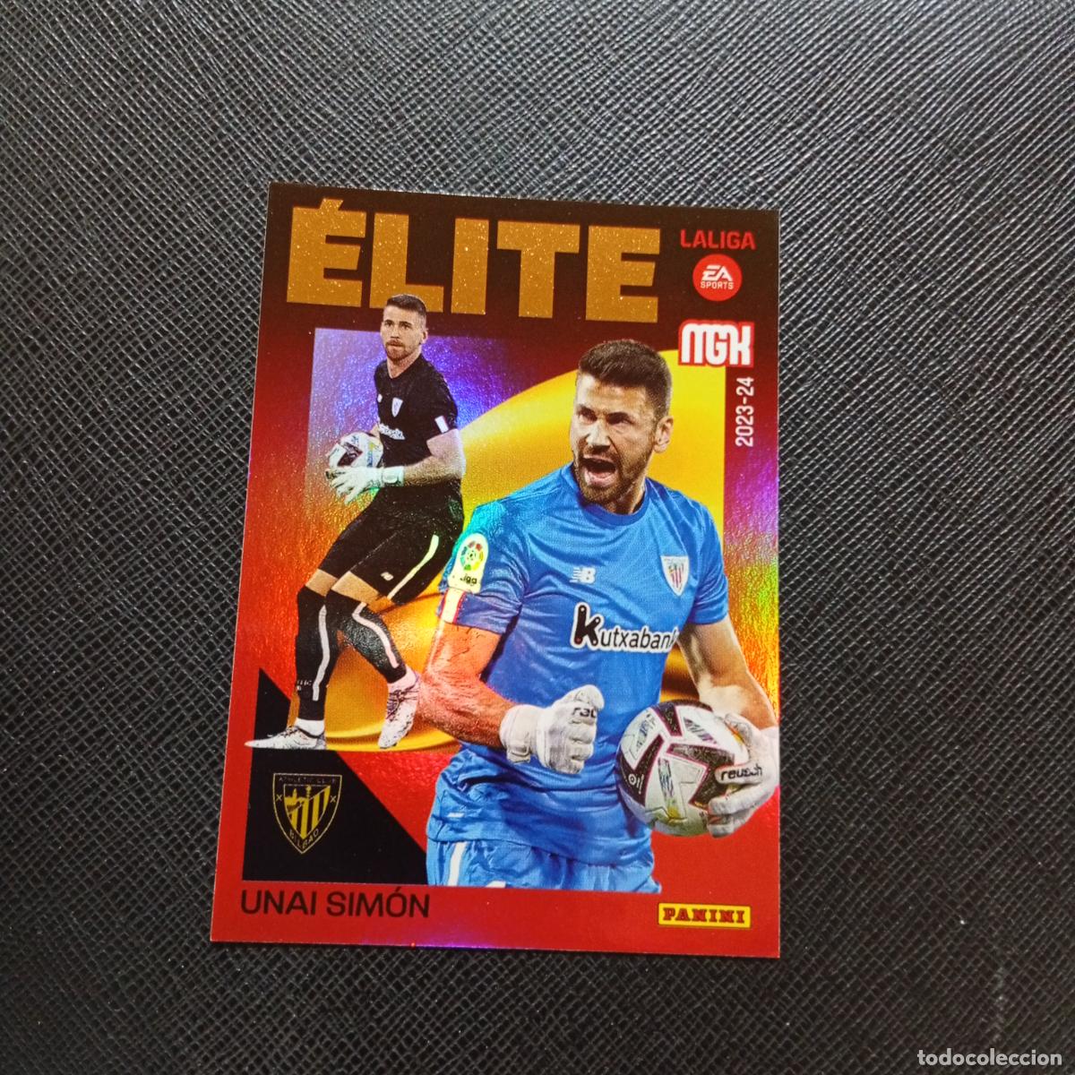 Cromos de F&uacute;tbol: 15 UNAI SIMON BILBAO PANINI MEGACRACKS 2023 2024 CROMO FUTBOL 23 24 - A143 PG145 ELITE