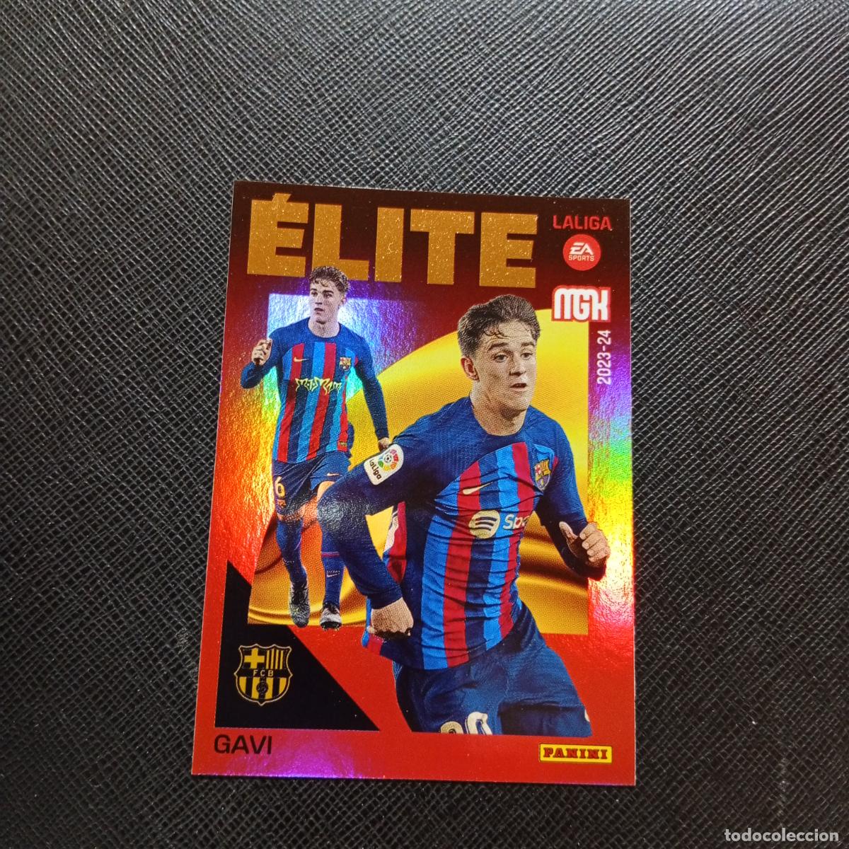Cromos de F&uacute;tbol: 5 GAVI BARCELONA PANINI MEGACRACKS 2023 2024 CROMO FUTBOL 23 24 - A143 PG145 ELITE