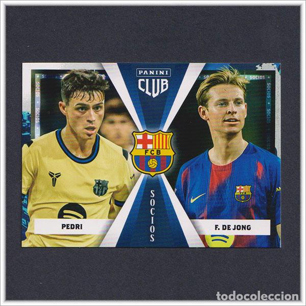 Cromos de F&uacute;tbol: PANINI CLUB 2025 2026 25 26 BARCELONA PEDRI DE JONG 48 SOCIOS BAR&Ccedil;A COLECCI&Oacute;N LIGA ALBUM