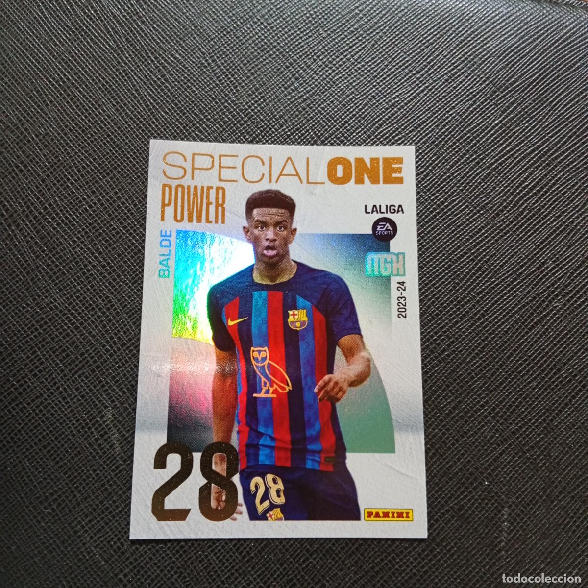 Cromos de F&uacute;tbol: P385 385 BALDE BARCELONA PANINI MEGACRACKS 2023 2024 FUTBOL 23 24 - A143 PG181 SPECIAL ONE POWER