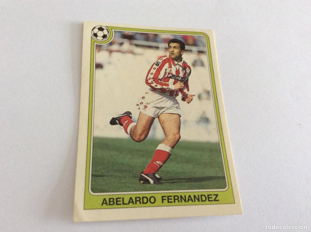 Cromos de F&uacute;tbol: 67 Abelardo Fern&aacute;ndez Sporting Gij&oacute;n Estrellas de la Liga F&uacute;tbol 92 93 Panini 1992