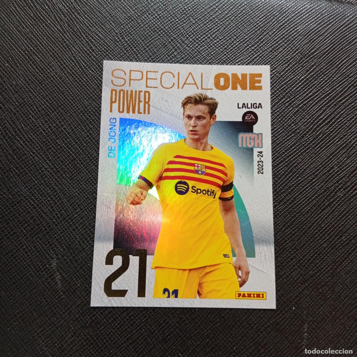 Cromos de F&uacute;tbol: P389 389 DE JONG BARCELONA PANINI MEGACRACKS 2023 2024 CROMO FUTBOL 23 24 - A143 PG235
