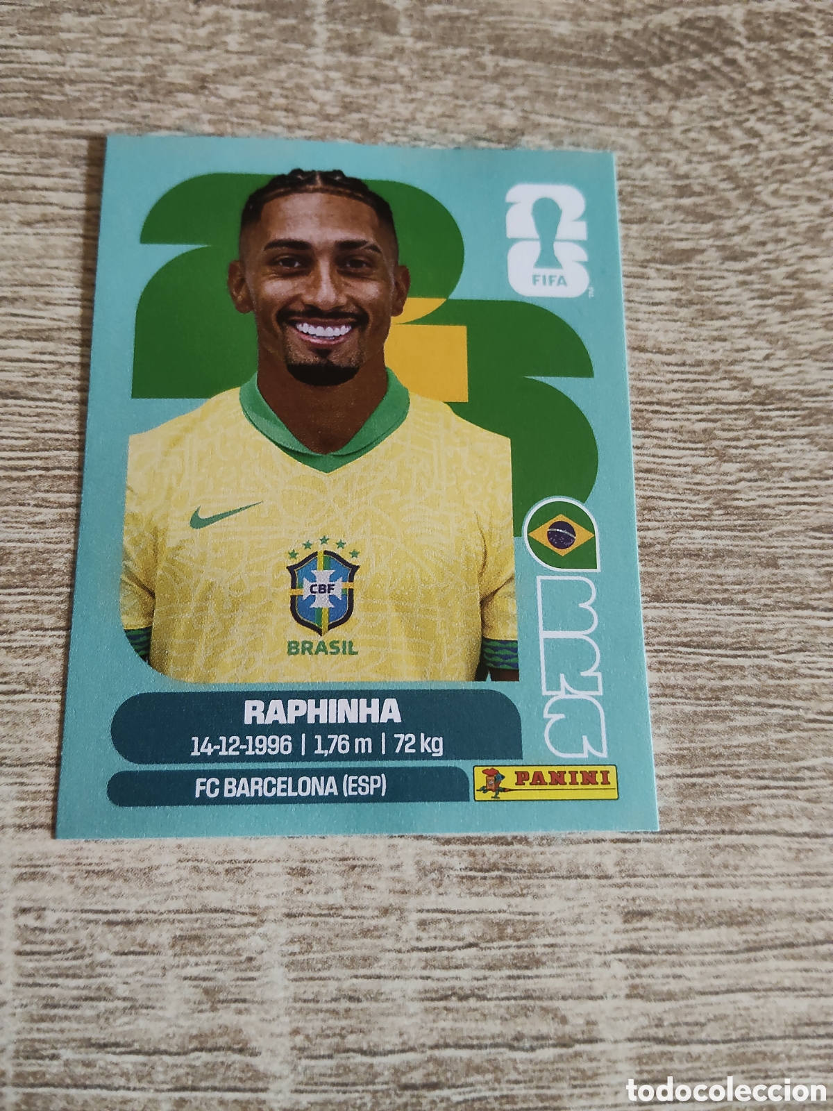Cromos de F&uacute;tbol: Panini mundial 2026 BRA 19 Raphinha Brasil