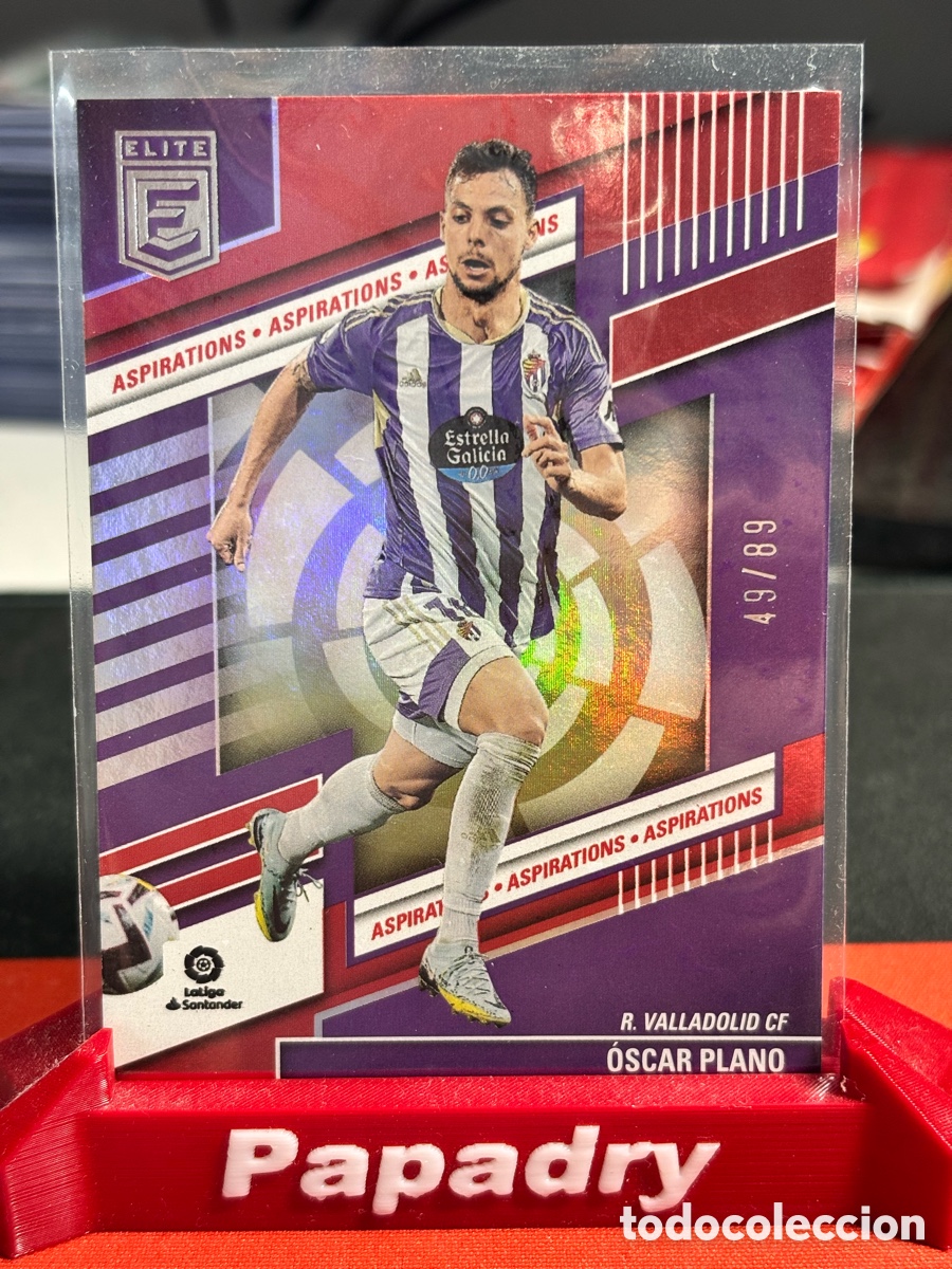 Cromos de F&uacute;tbol: 2022-23 Donruss Elite LaLiga Oscar Plano Aspirations /89 Valladolid