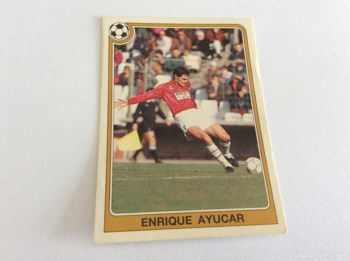 Cromos de F&uacute;tbol: 132 Enrique Ayucar Real Burgos Estrellas de la Liga F&uacute;tbol 92 93 Panini 1992