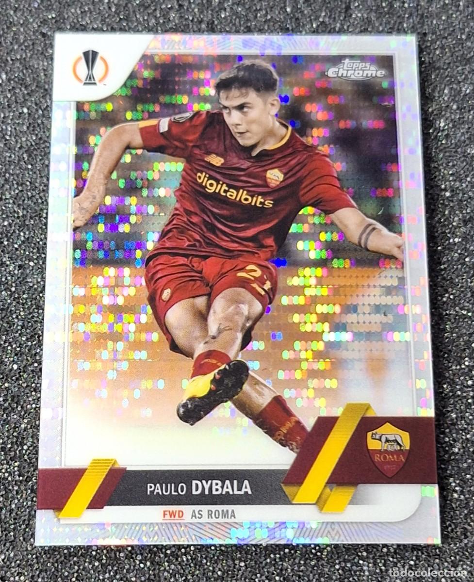 Cromos de F&uacute;tbol: Paulo Dybala As Roma Topps Chrome Soccer #159 Pulsar