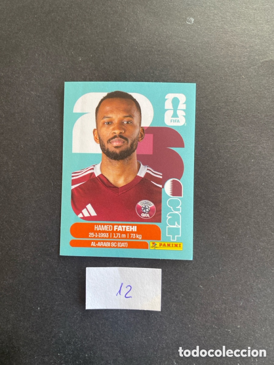 Cromos de F&uacute;tbol: Cromo Qatar Mundial 26 N* 12 nueva