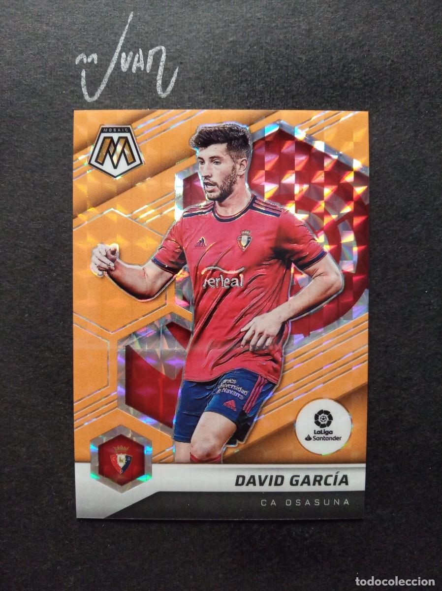 Cromos de Futebol: NUMERADA #/25 ORANGE FLUORESCENT DAVID GARCIA OSASUNA ⚽ PANINI &reg; MOSAIC LIGA 2021 2022 21 22 NUEVO