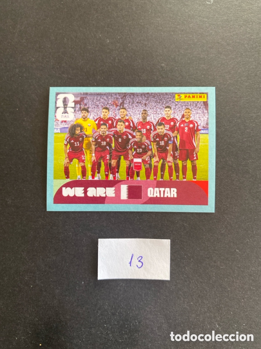Cromos de F&uacute;tbol: Cromo Qatar Mundial 26 N* 13 nueva