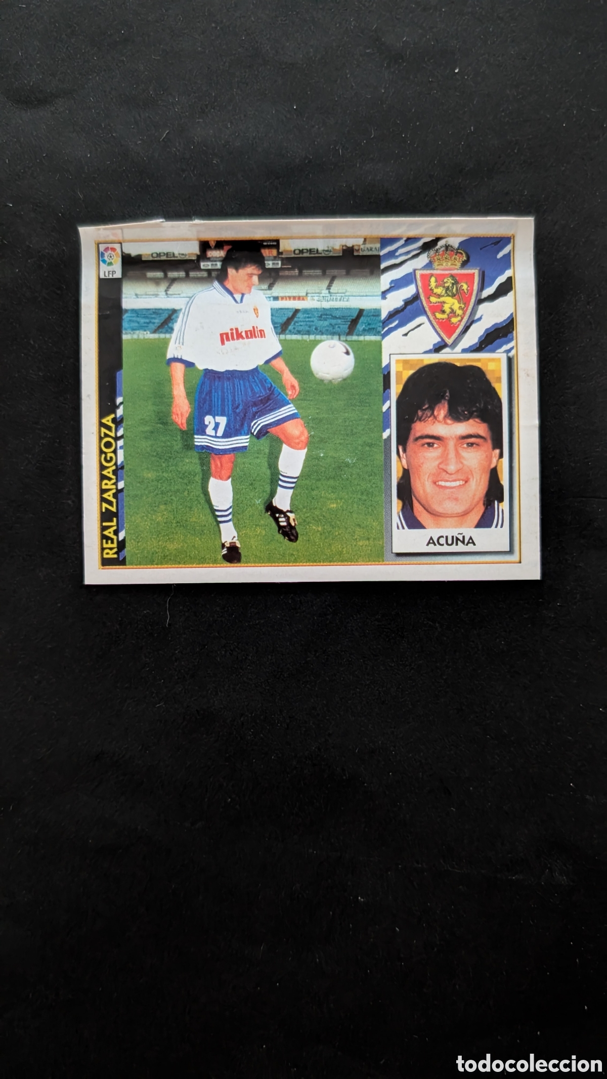 Figurine di Calcio: ACU&Ntilde;A ZARAGOZA COLOCA LIGA ESTE 1997/98 97 98 VENTANILLA