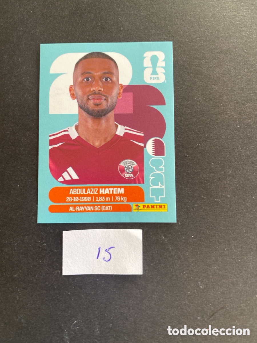 Cromos de F&uacute;tbol: Cromo Qatar Mundial 26 N* 15 nueva
