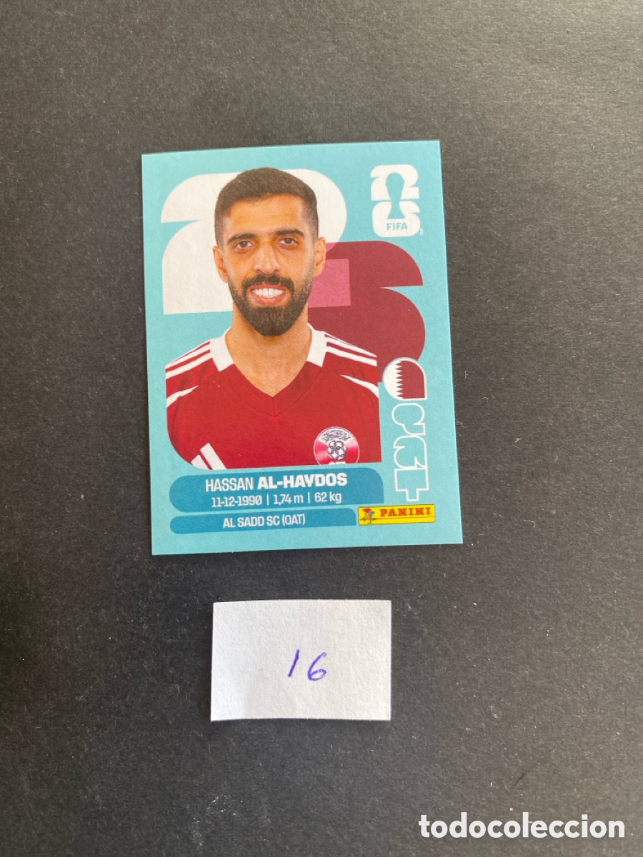 Cromos de F&uacute;tbol: Cromo Qatar Mundial 26 N* 16 nueva