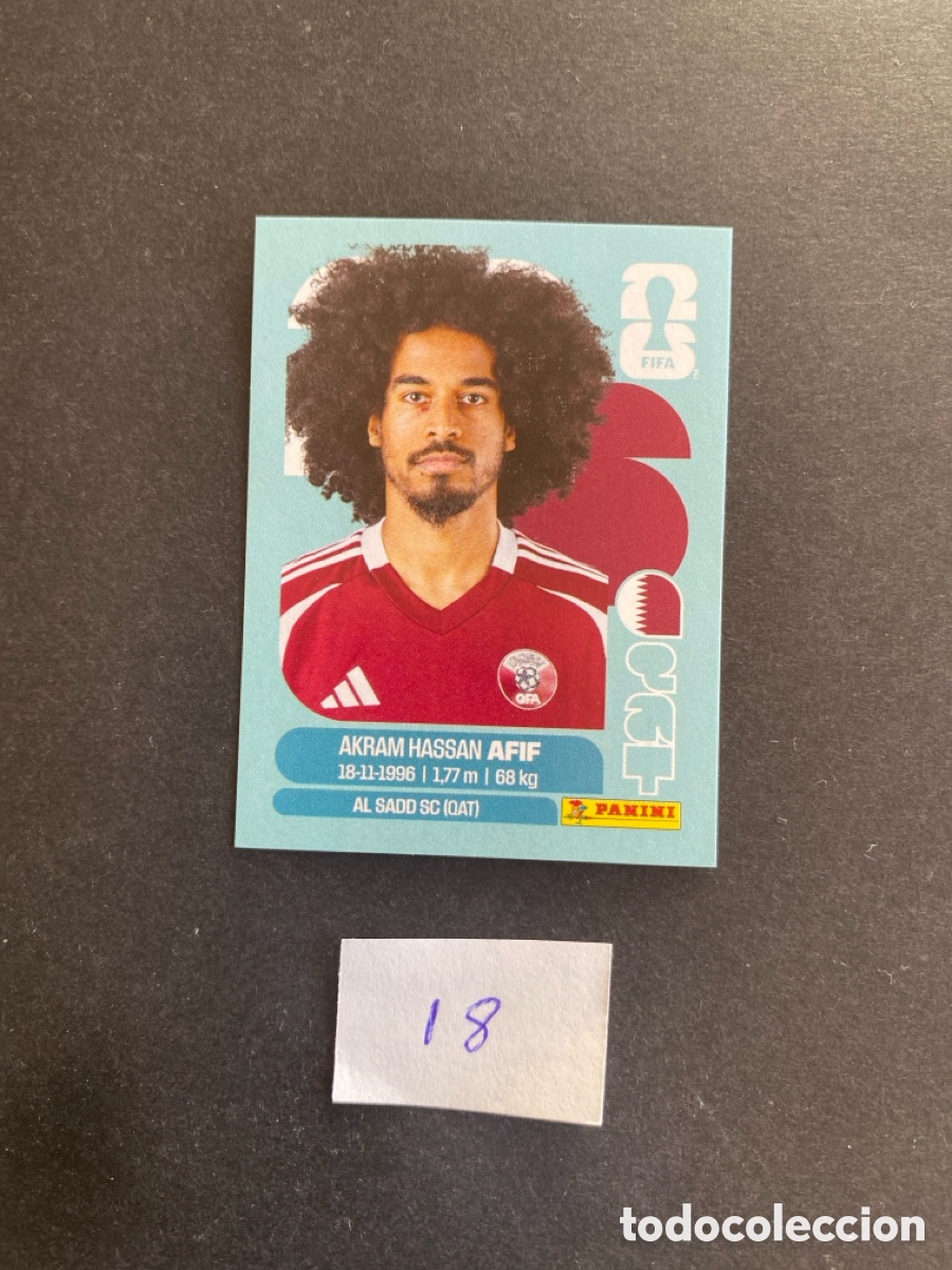 Cromos de F&uacute;tbol: Cromo Qatar Mundial 26 N* 18 nueva