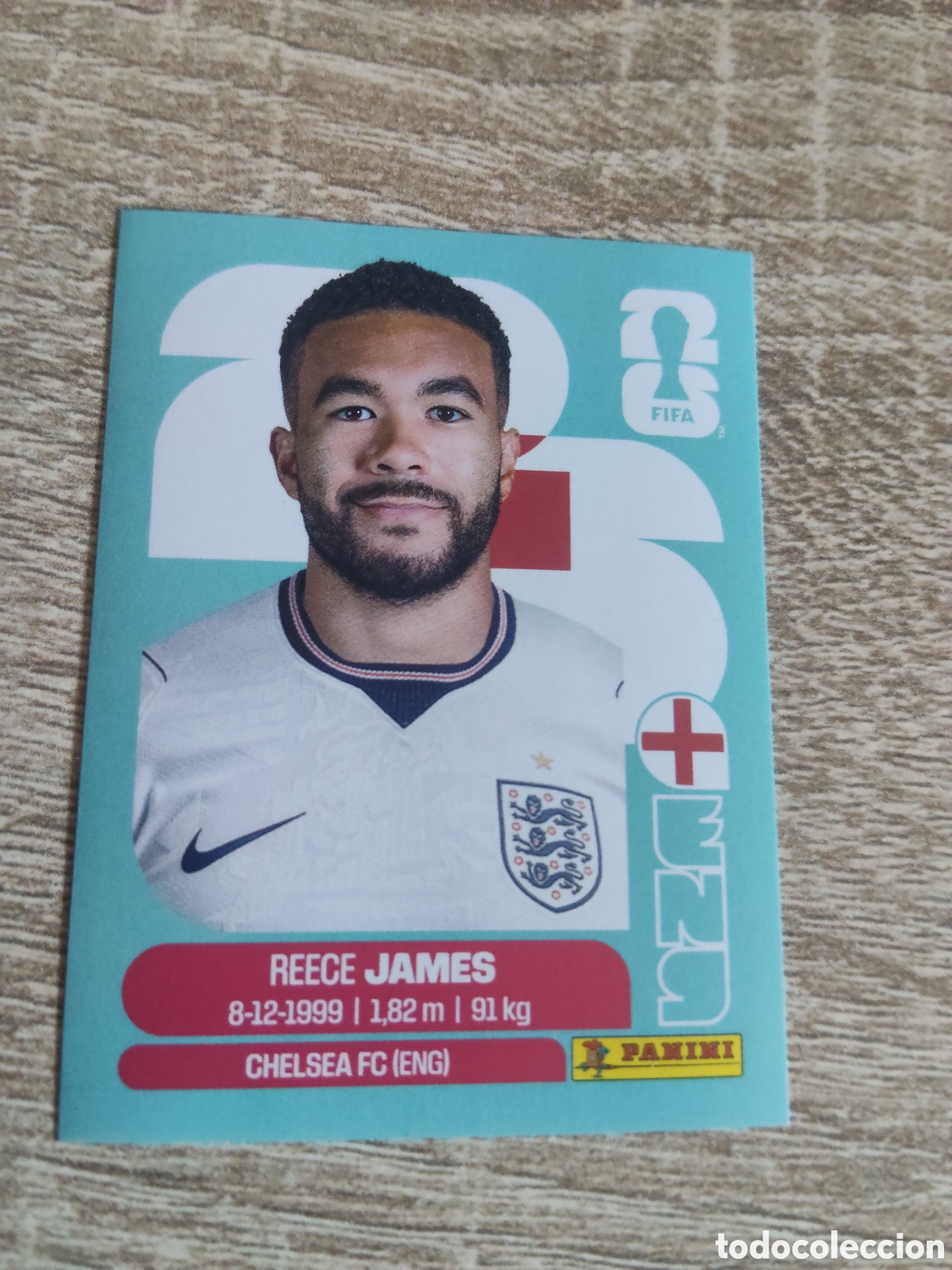 Cromos de F&uacute;tbol: Panini mundial 2026 ENG 7 Reece James Inglaterra