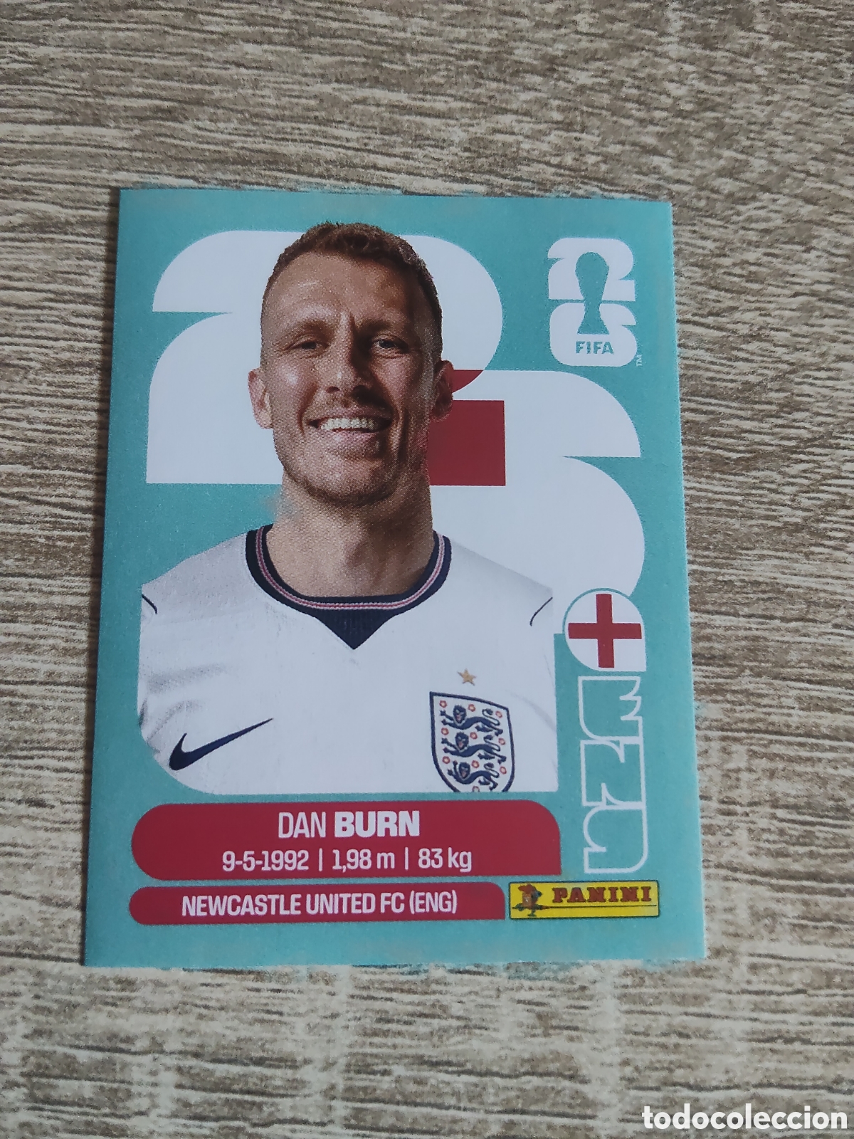 Cromos de F&uacute;tbol: Panini mundial 2026 ENG 8 Dan Burn Inglaterra