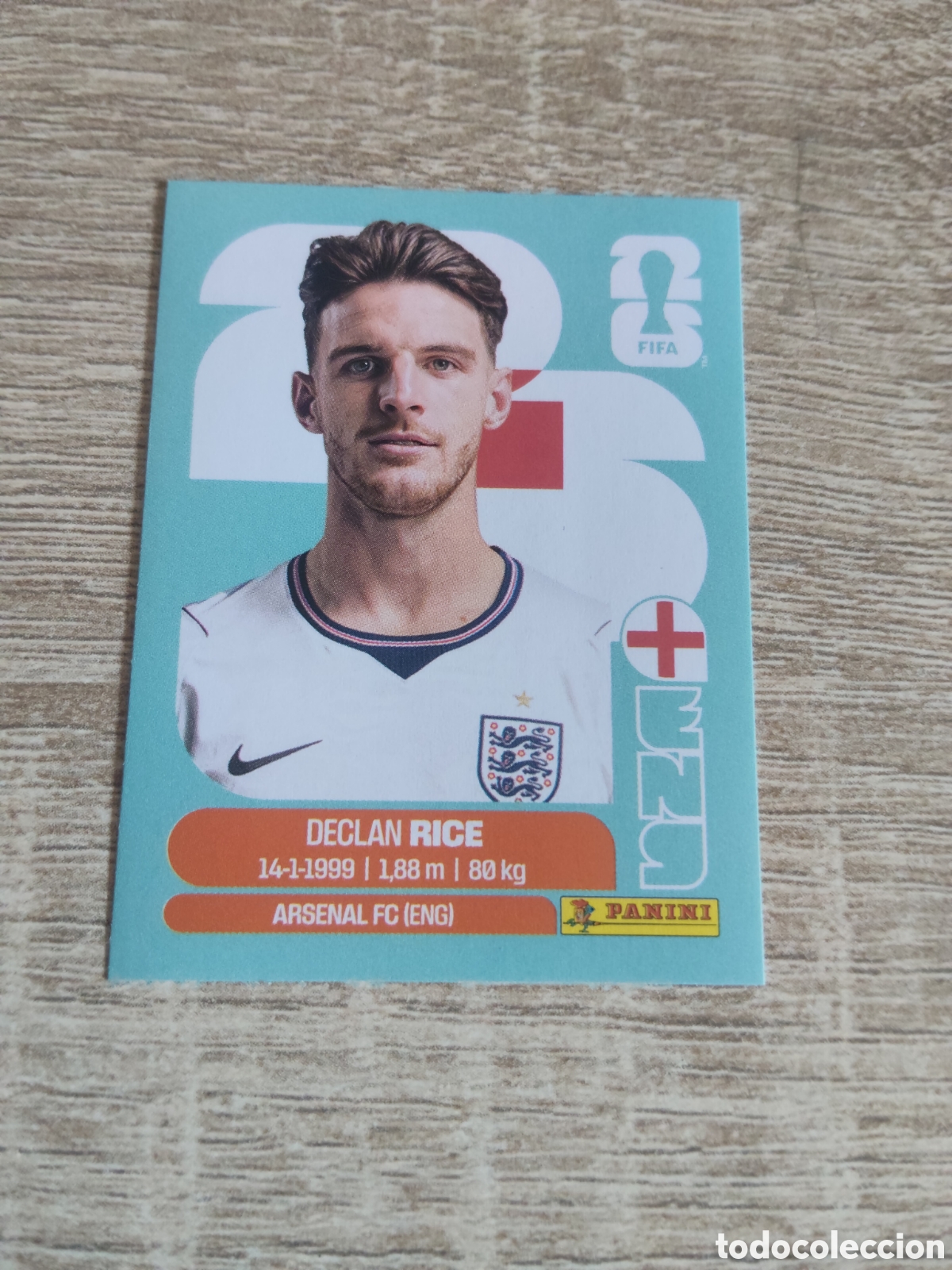 Cromos de F&uacute;tbol: Panini mundial 2026 ENG 10 Declan Rice Inglaterra
