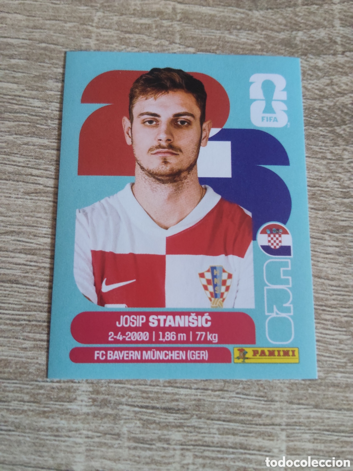 Cromos de F&uacute;tbol: Panini mundial 2026 CRO 5 Josip Stanisic Croacia
