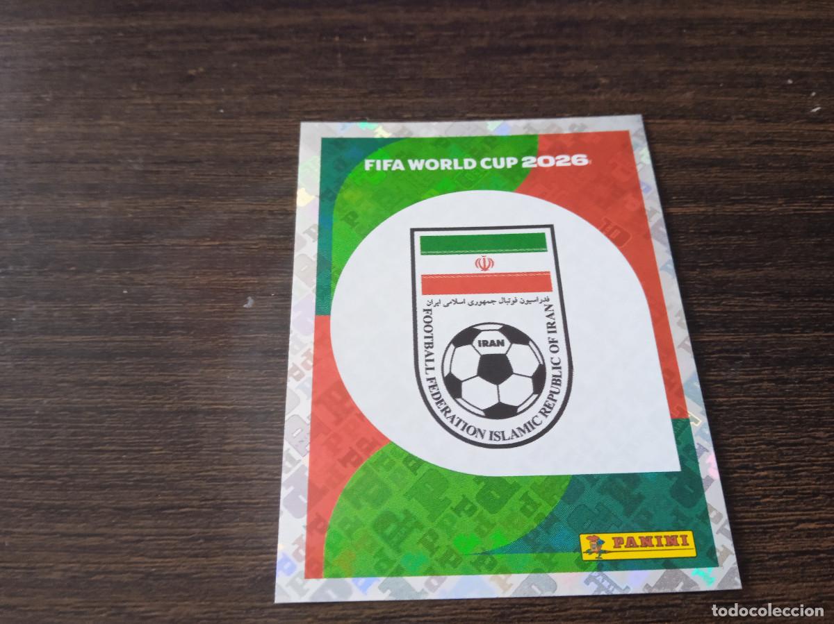 Cromos de Futebol: Cromo Mundial Futbol 2026 Panini canada usa Mexico Iran escudo IRN 1