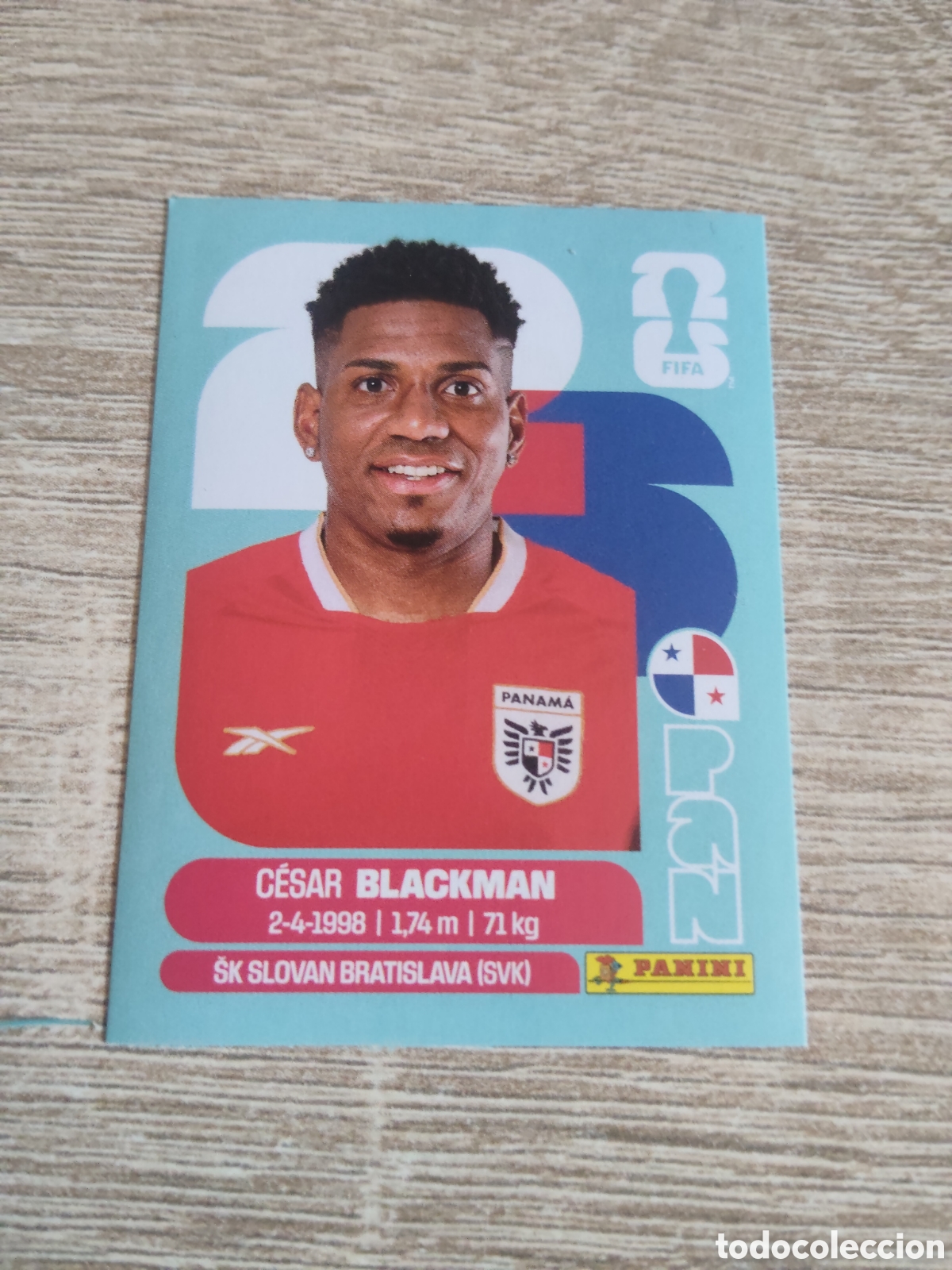 Cromos de F&uacute;tbol: Panini mundial 2026 PAN 9 C&eacute;sar Blackman Panam&aacute;