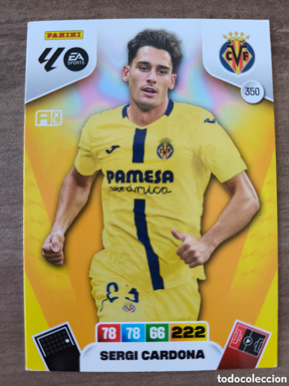 Cromos de F&uacute;tbol: Sergi Cardona 350 Villarreal Adrenalyn XL Liga 25 26